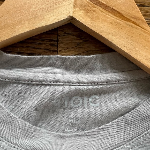 Mens Stoic Light Gray Long Sleeve Shirt - Picture 4 of 5